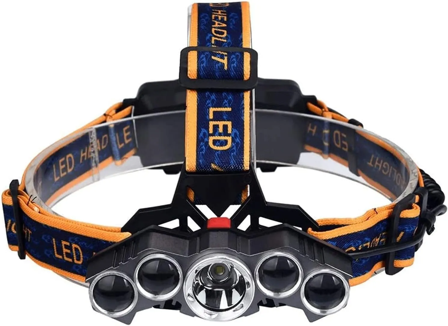 Head Torch,Headlamp，USB Charging Headlights 5LED Headlight Glare Zoom Long-Range Outdoor Night Fishing Light Illuminating Headlamp
