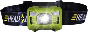 Headlamp Body Motion Sensor Headlamp Induction USB Rechargeable Headlight 2 Switch Modes Head Flashlight Torch lamp (Emitting Color : Red) (Green)