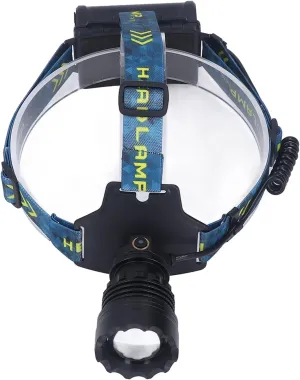 Headlamp, Good Cooling IPX 67 Waterproof 3000LM Lamp, Good Flame Retardancy High Brightness Zoomable Lamps LED Reable, for Outdoor, Emergency