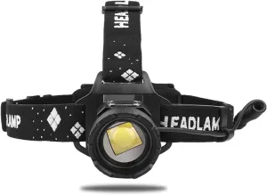Headlamp Rechargeable 15000 Lumen with XHP99 LED, High Powered LED Flashlight Adults, 5 Modes Zoomable Lumens Headlight Batteries Car Repairing Camping Hiking, White (PF_HP_XHP99)