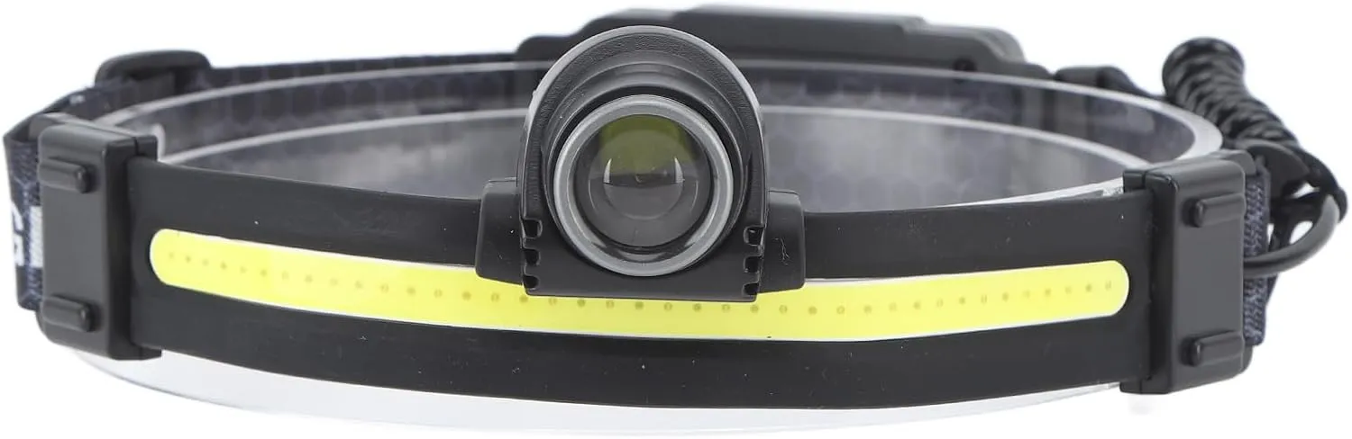 Headlamp, Ultra Bright IPX4 Waterproof Dustproof Motion Sensing Hard Hat Light, Lightweight Portable Headlamps for Adults Reable, for Fishing, Running