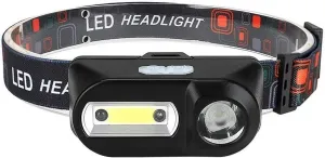 Headlamp, Ultra Bright Rechargeable LED Head Lamp - 160 Lumen, Motion Sensor, Waterproof IPX6, 6 Lighting Modes, Adjustable Angle & Strap Headlight Flashlight for Running Camping Hiking Hunting