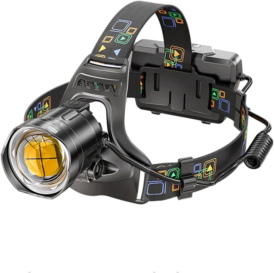 Headlamps, 1500M Long Range Powerful Led Headlamp Zoomable Outdoor Headlight Head Flashlight Torch for Hunt
