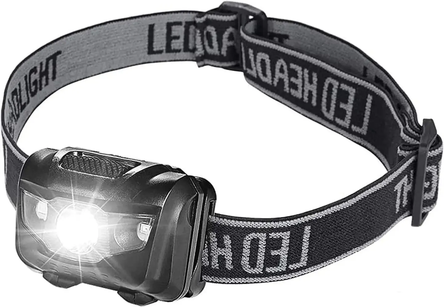 Headlamps AAA Battery(Included) Powered,500 Lumens Ultra Bright Led Headlamp Flashlight, Motion Sensor, Red Lights, Waterproof Running Head Lamp for Adults Kids Hiking Camping