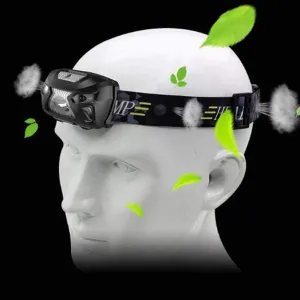 Headlamps LED Headlamp Headlight,Headlight Induction Glare Charging Long Range Night Fishing Miner'slamp Headset Mountaineering Torch Led,for Running Camping Hiking Fishing for Adults, (Green )