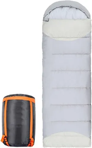 Heated Sleeping Bag, Rectangular USB Power Support Heating Pads Splicable 1.8Kg 3 Heating Levels Waterproof Lightweight for Adults Kids