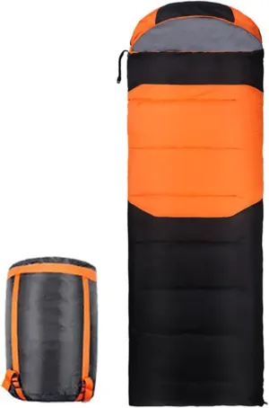 Heated Sleeping Bag, Rectangular USB Power Support Heating Pads Splicable 1.8Kg 3 Heating Levels Waterproof Lightweight for Adults Kids