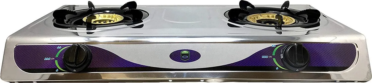 Heavy Duty Portable Burner Propane Gas Stove Cooking Butane Gas Stove Full Stainless Steel Body & Electronic Ignition 4 Styles Camping Recreation Backpacking Kitchen Indoor Outdoor