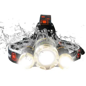 HGhomeart CREE T6 powerful led Headlamp Waterproof 5000LM Rechargeable Zoom Head Light Flashlight Hunting 18650 Battery Charge