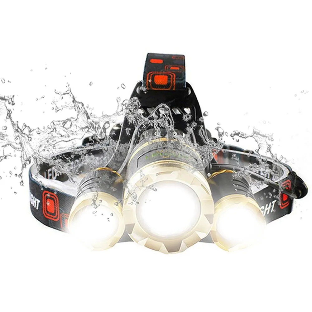 HGhomeart CREE T6 powerful led Headlamp Waterproof 5000LM Rechargeable Zoom Head Light Flashlight Hunting 18650 Battery Charge