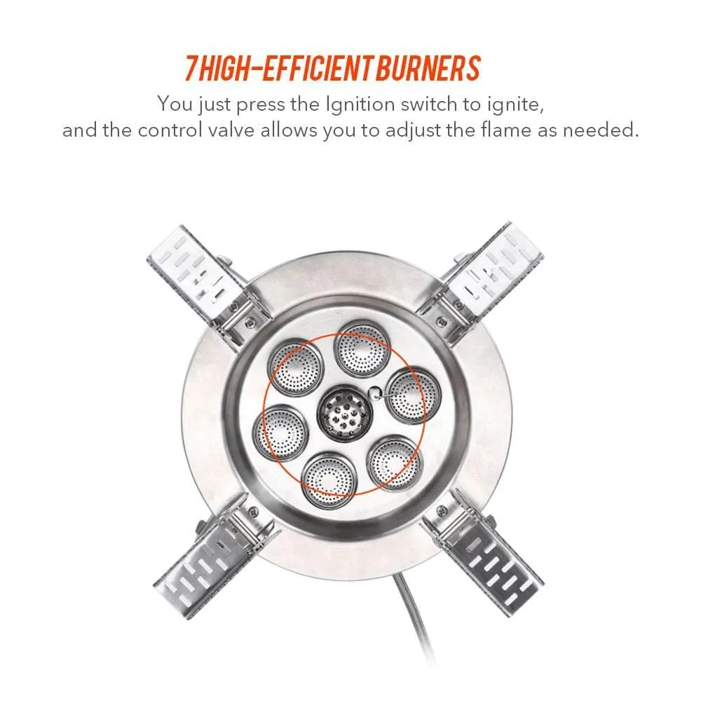 High-Efficiency Mini Camping Stove - Portable Outdoor Cooker
