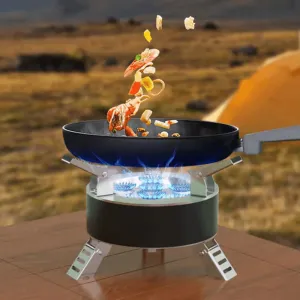 High-Efficiency Mini Camping Stove - Portable Outdoor Cooker
