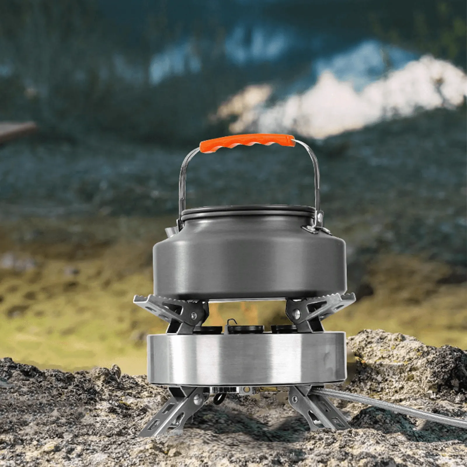 High-Efficiency Mini Camping Stove - Portable Outdoor Cooker