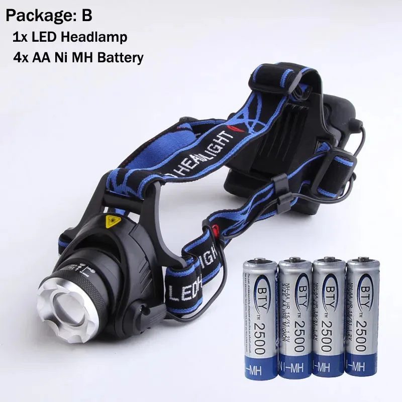 High-Powered LED Headlamp with Adjustable Focus