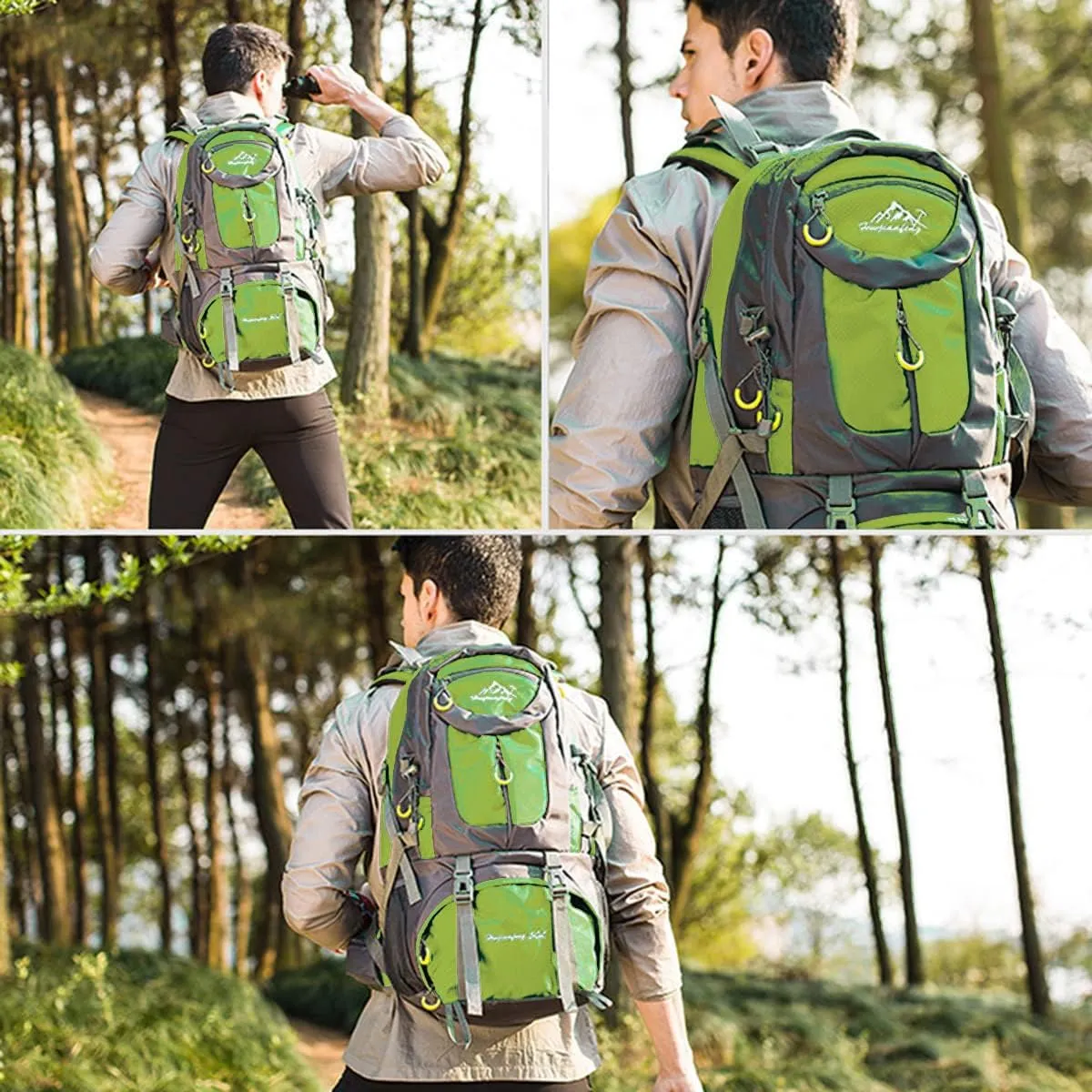Hiking Backpack 50L Climbing Camping Backpack Large Rucksack for Trekking Travel Outdoor Sport
