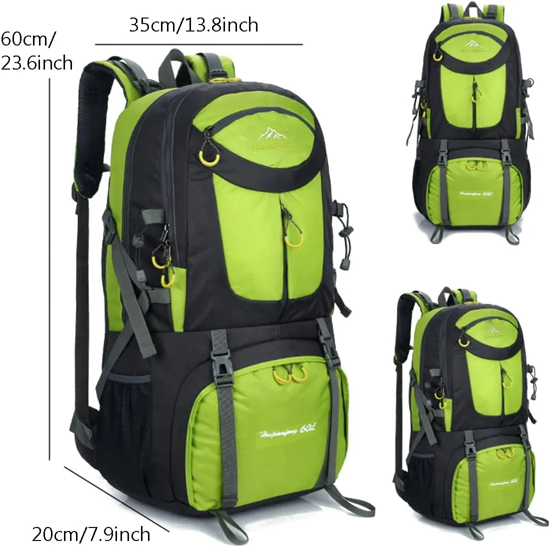 Hiking Backpack 60L Climbing Camping Backpack Large Rucksack for Trekking Travel Outdoor Sport