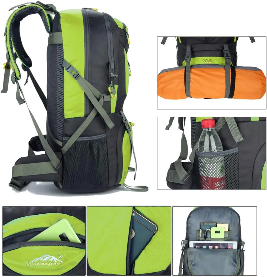 Hiking Backpack 60L Climbing Camping Backpack Large Rucksack for Trekking Travel Outdoor Sport