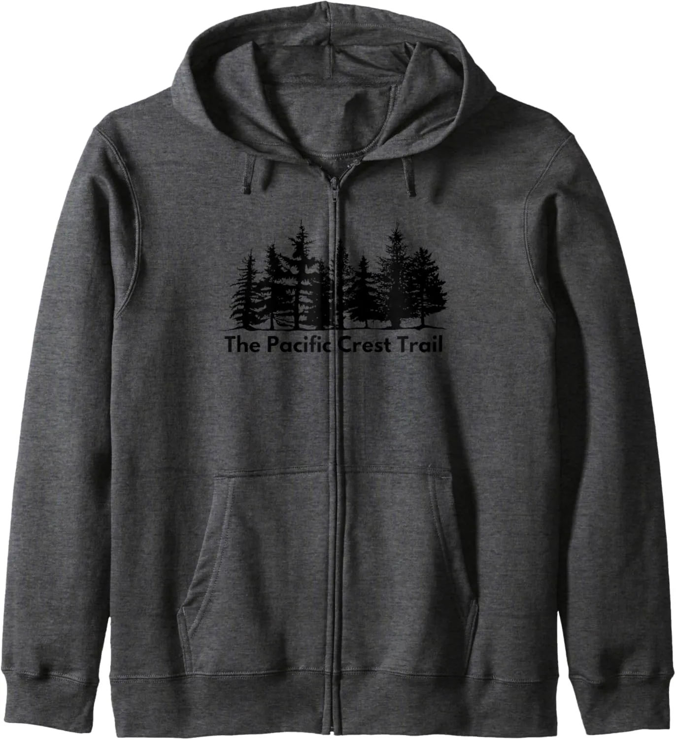 Hiking the Pacific Crest Trail Black Forests Trees Zip Hoodie