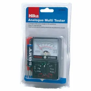 Hilka Analogue Multi Tester, Seven Ranges of DC & Four Ranges of AC Positions Electrical Tester