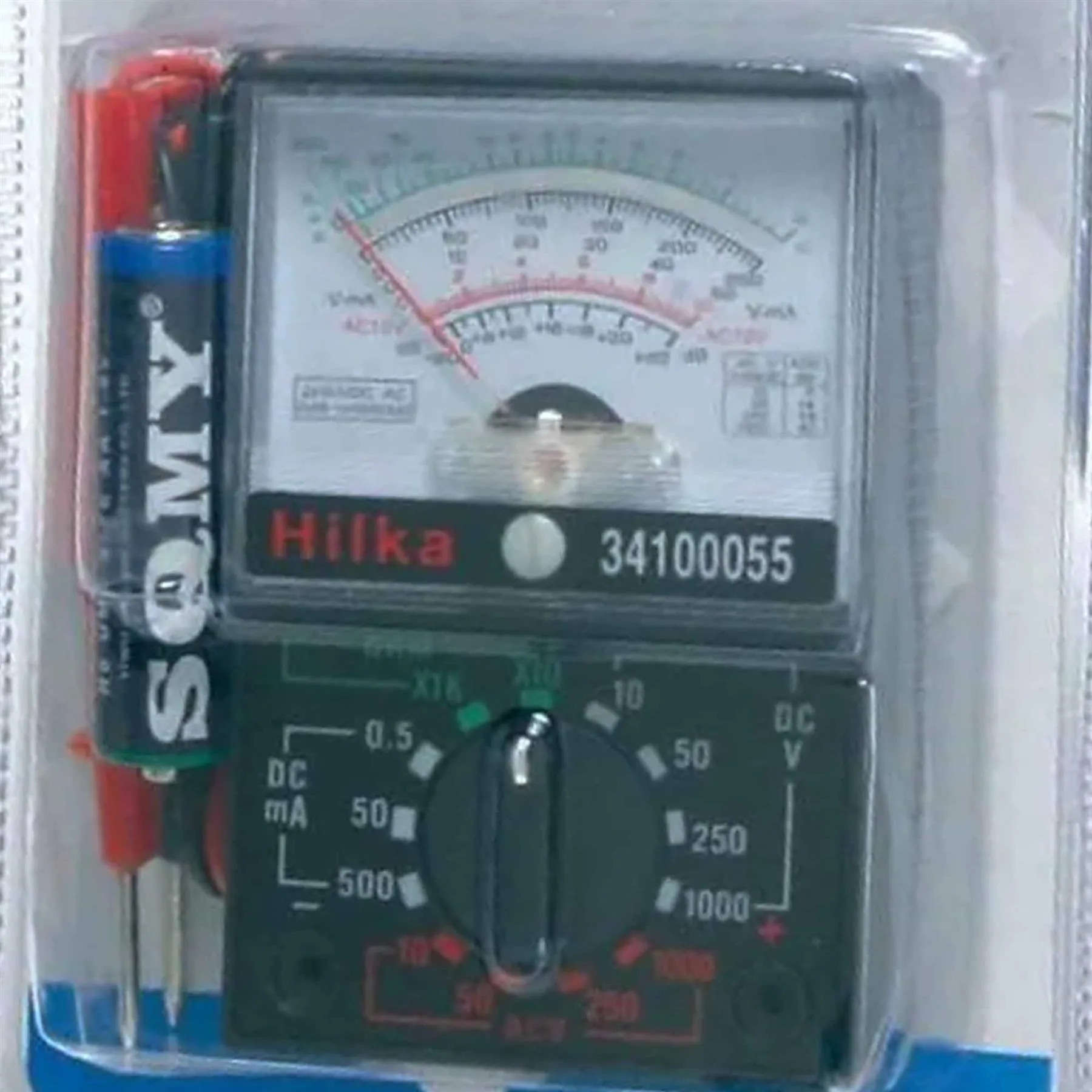 Hilka Analogue Multi Tester, Seven Ranges of DC & Four Ranges of AC Positions Electrical Tester