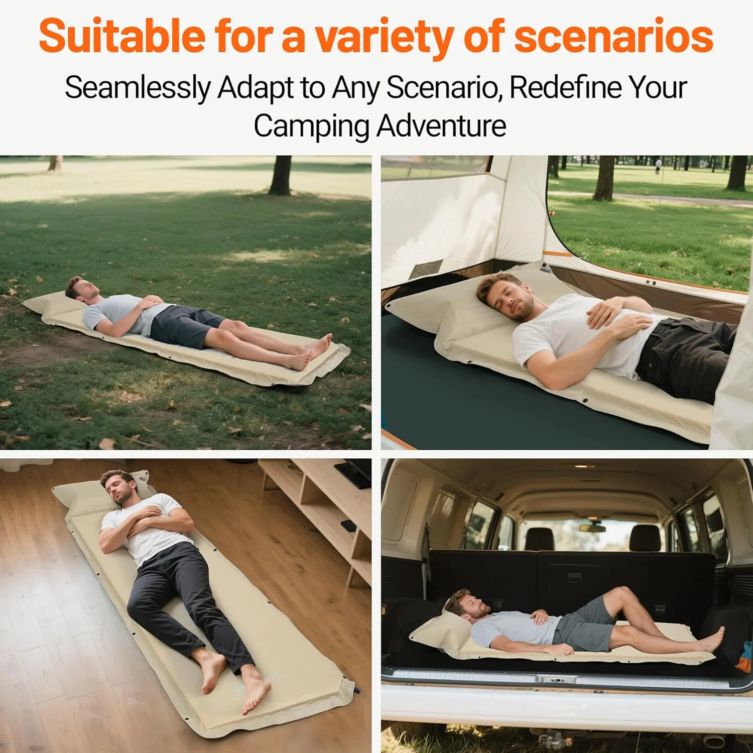 Himalaya Inflatable Sleeping Pad for Camping Ultralight Sleeping Mat for Backpacking Hiking Compact Camping Air Mattress with Pillow Foam Sleeping Mat