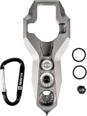 HK Army Tank Regulator Multi-Tool w/ORings, Burst Disc, Carabiner