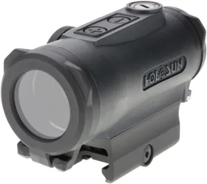 HOLOSUN HE530G 2 MOA Dot & 65 MOA Circle Micro Sight for Rifle - Durable Shake-Awake Parallax Free Sight with Titanium Housing, Multiple Reticle System & 12 Brightness Settings - Red/Green Dot Options
