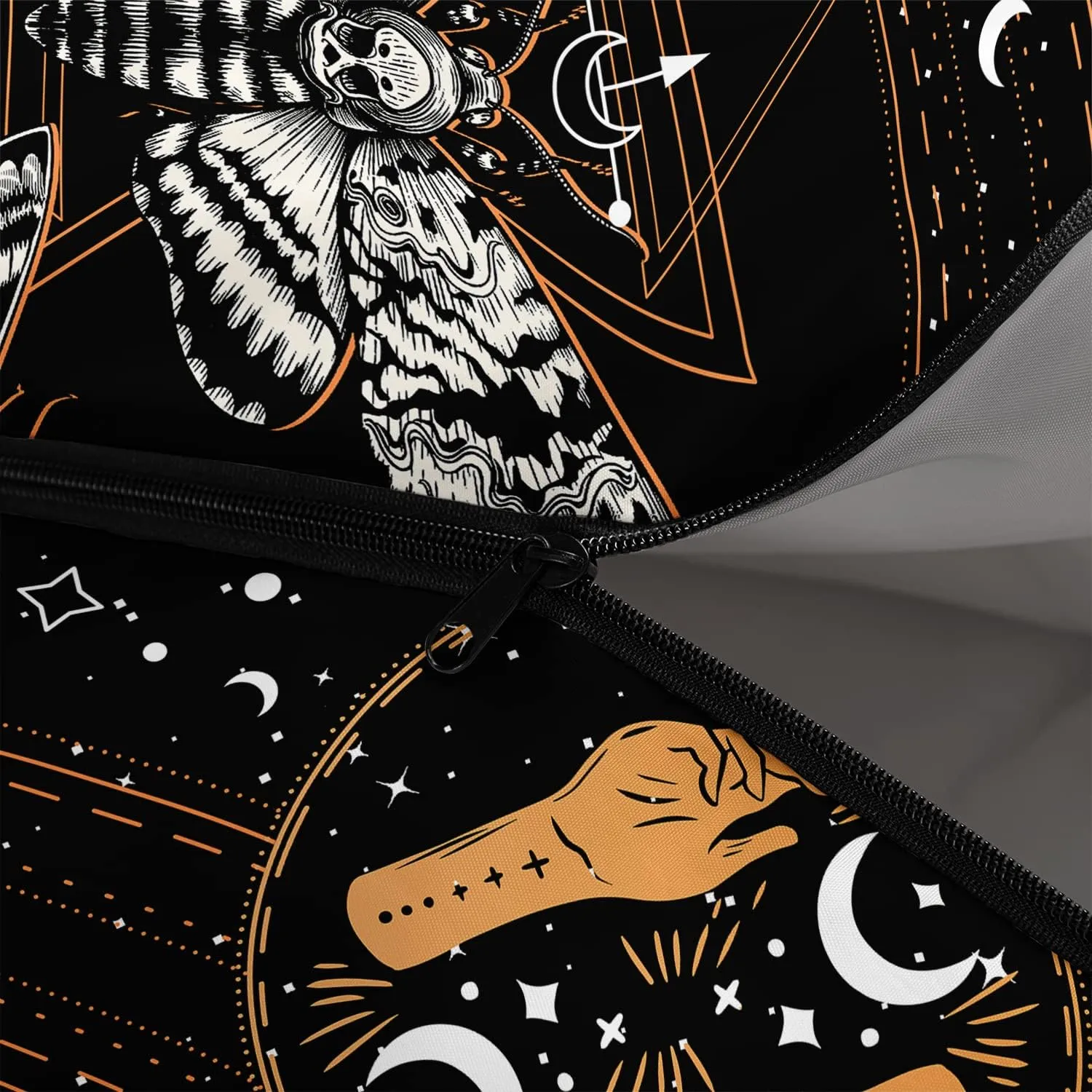 HOSIMA Butterfly Sleeping Bags for Adults and Kids for Camping,Black Gothic Ultralight Sleeping Bag for Cold Weather Summer.