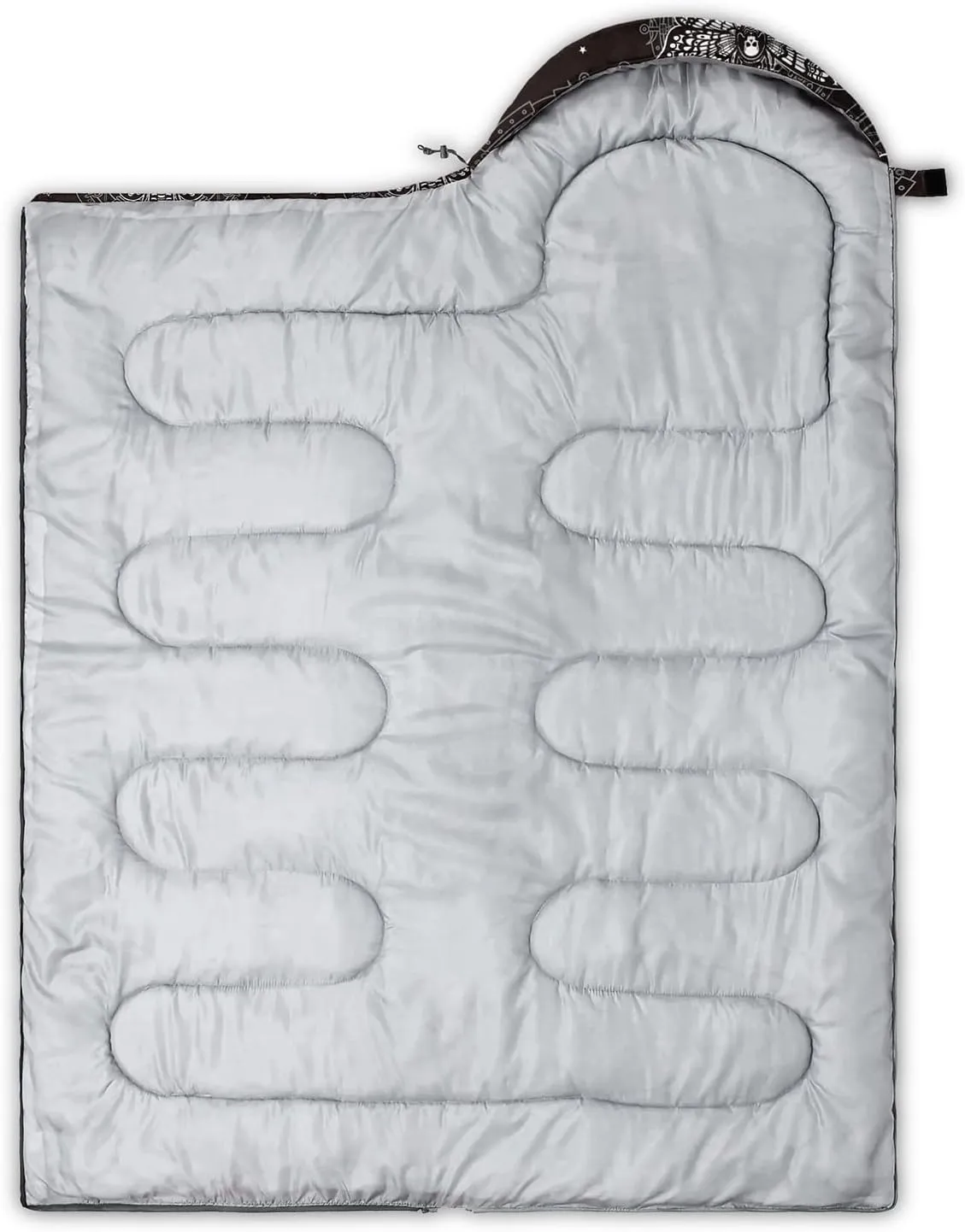 HOSIMA Butterfly Sleeping Bags for Adults and Kids for Camping,Black Gothic Ultralight Sleeping Bag for Cold Weather Summer.