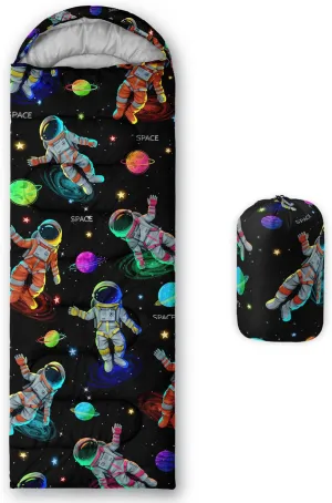 HOSIMA Motorcycle Contest Pattern Sleeping Bags for Adults Camping Essentials,Black Camping Backpacking Sleeping Bag for Kids,Traveling and Outdoors Compact Sleeping Bag.