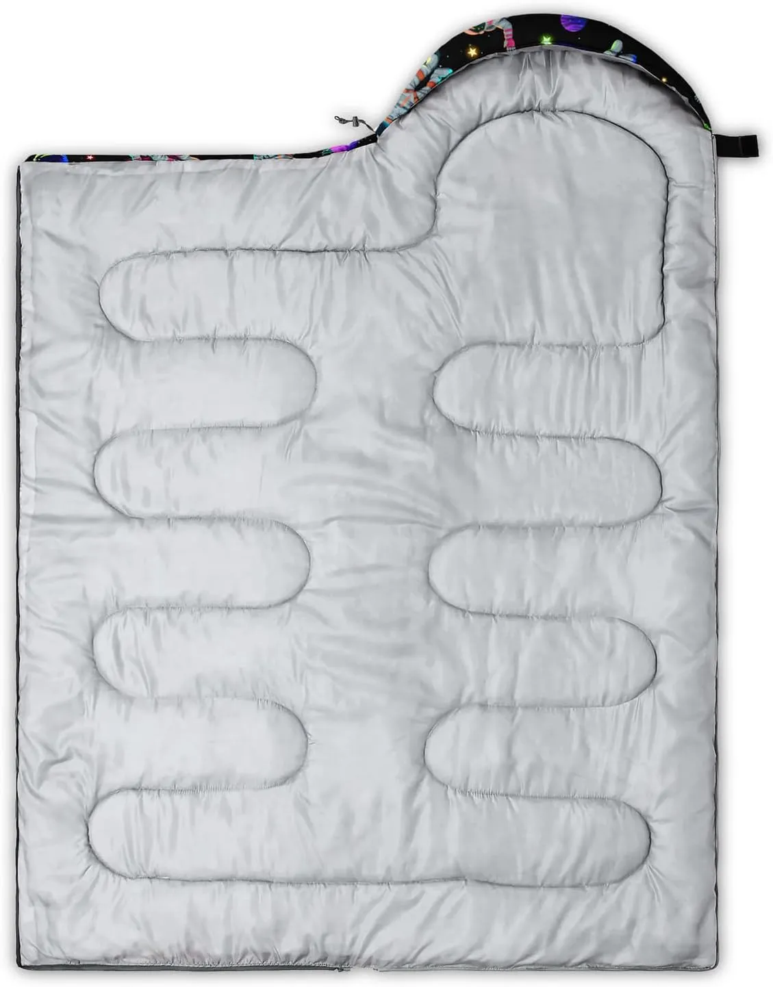 HOSIMA Motorcycle Contest Pattern Sleeping Bags for Adults Camping Essentials,Black Camping Backpacking Sleeping Bag for Kids,Traveling and Outdoors Compact Sleeping Bag.