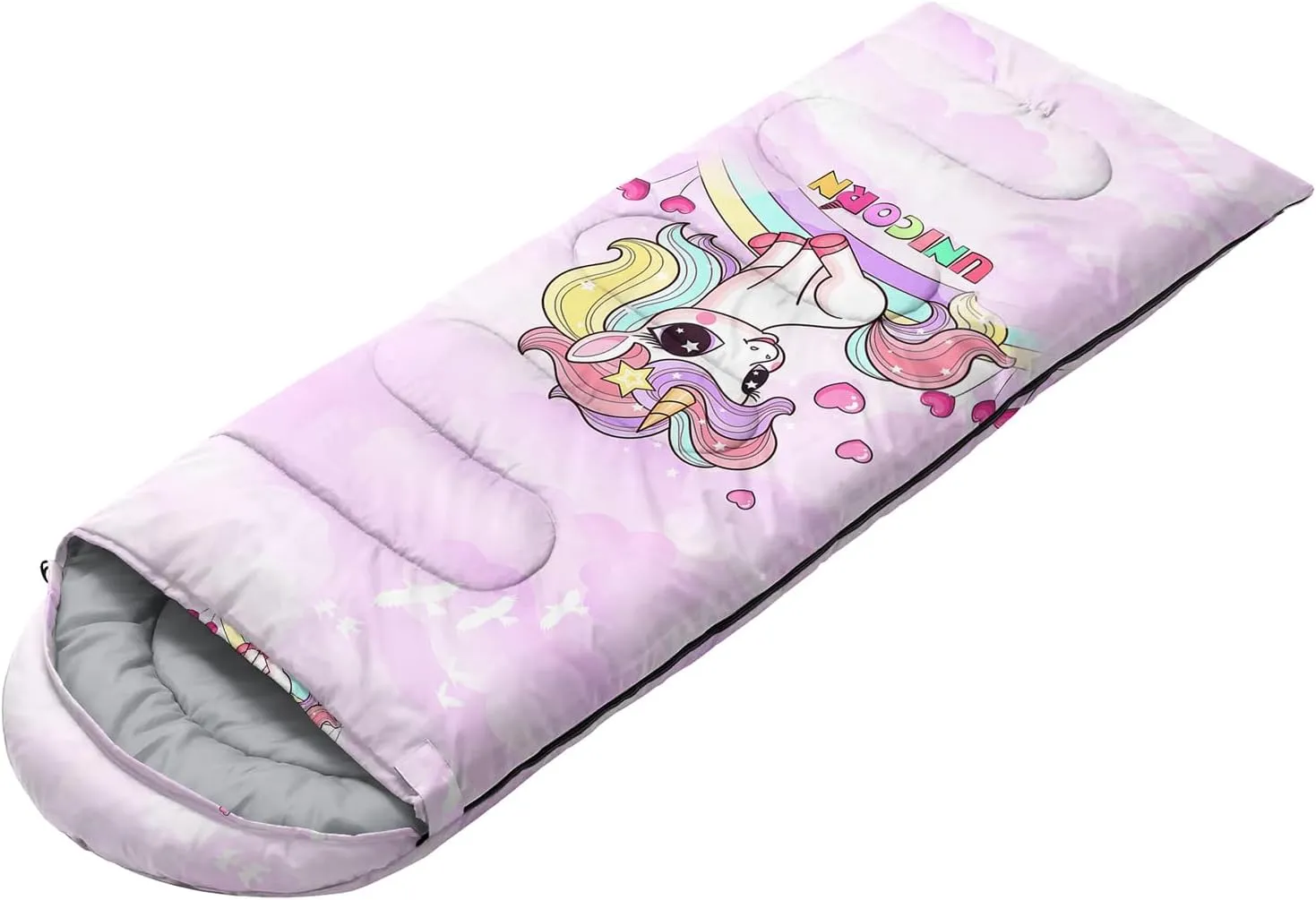 HOSIMA Nautical Theme Sleeping Bags for Adults Cold Weather & Warm Weather Hiking Sleeping Bags for Backpacking,Anchor Floral Pattern Kids Sleeping Bags for Camping Essentials for Tenting.