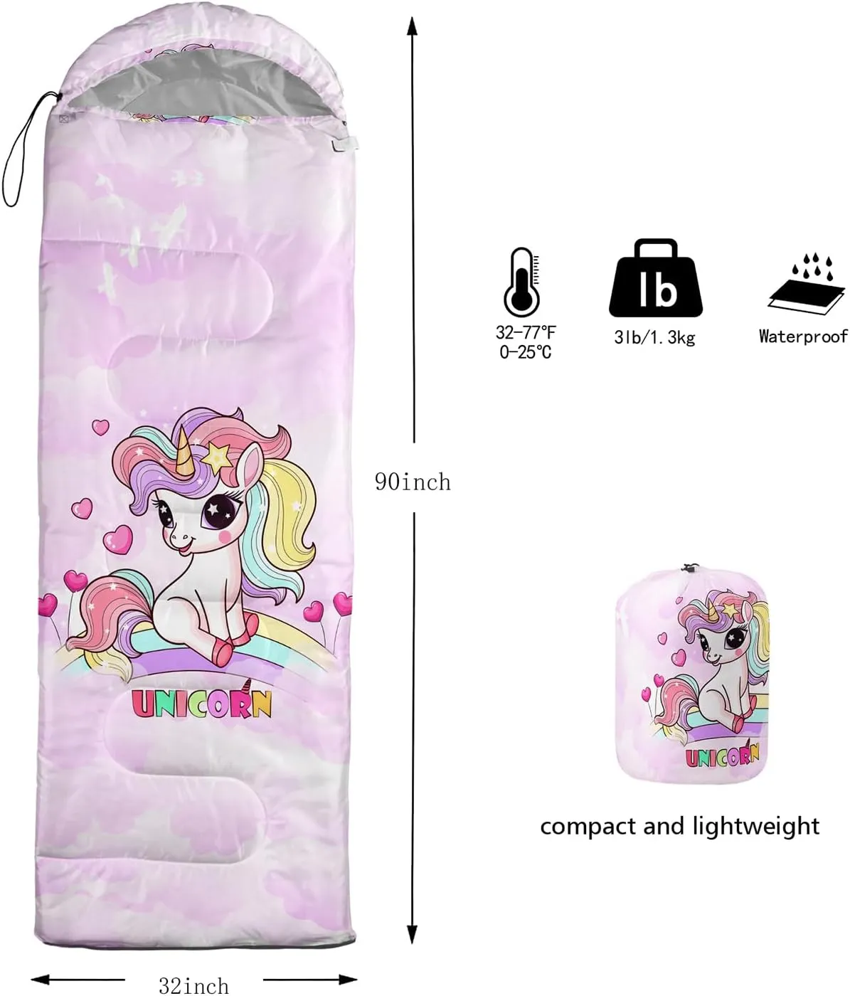 HOSIMA Nautical Theme Sleeping Bags for Adults Cold Weather & Warm Weather Hiking Sleeping Bags for Backpacking,Anchor Floral Pattern Kids Sleeping Bags for Camping Essentials for Tenting.