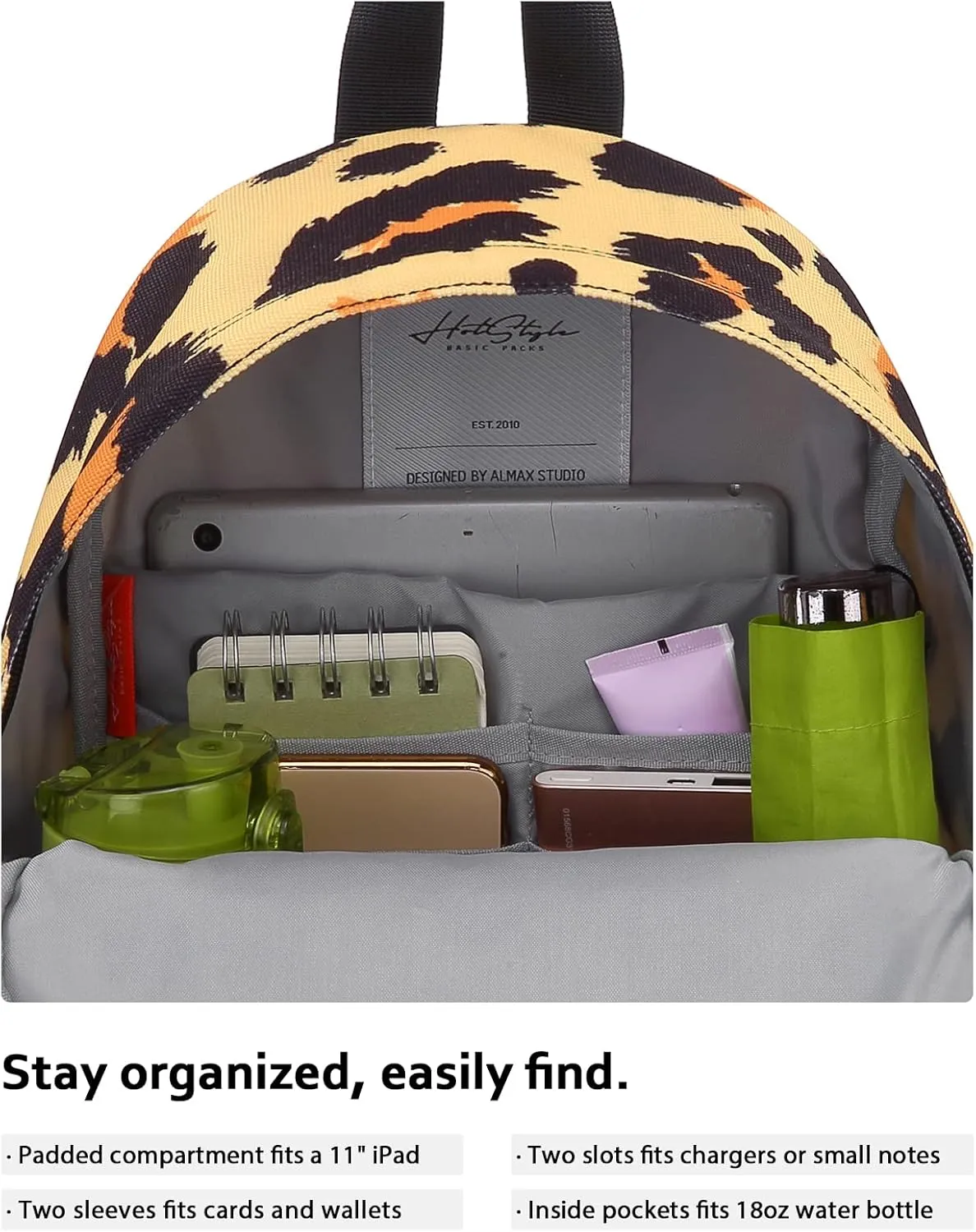 HotStyle SIMPLAY  Mini Backpack, Multiple Colors and Patterns, 8 Litres