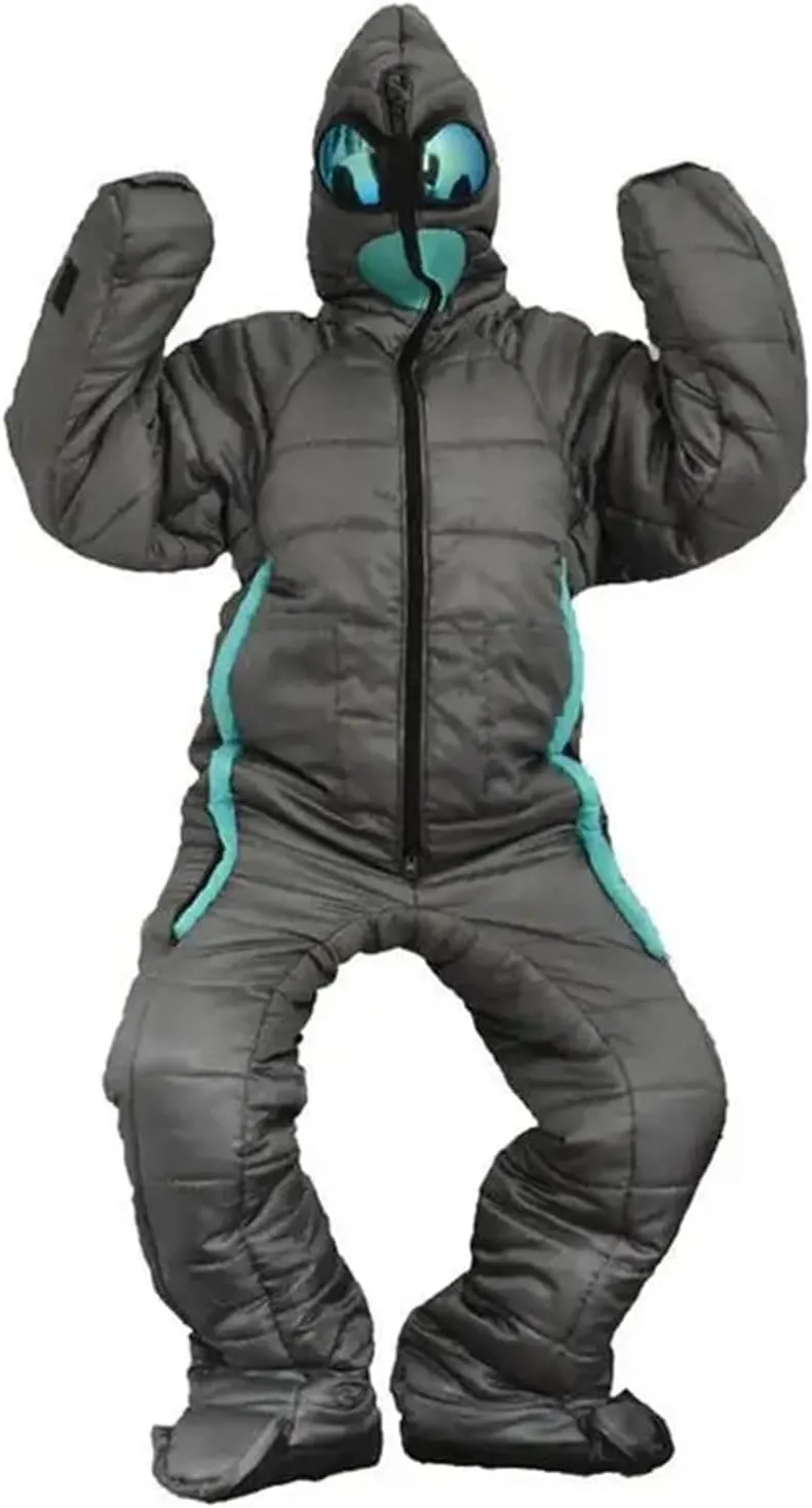 Human Sleeping Bag Sleeping Bag for Adult Unisex's Full Body Alien Sleeping Pouch Arms and Legs Travel Outdoor Hiking