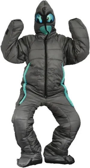 Human Sleeping Bag Sleeping Bag for Adult Unisex's Full Body Alien Sleeping Pouch Arms and Legs Travel Outdoor Hiking