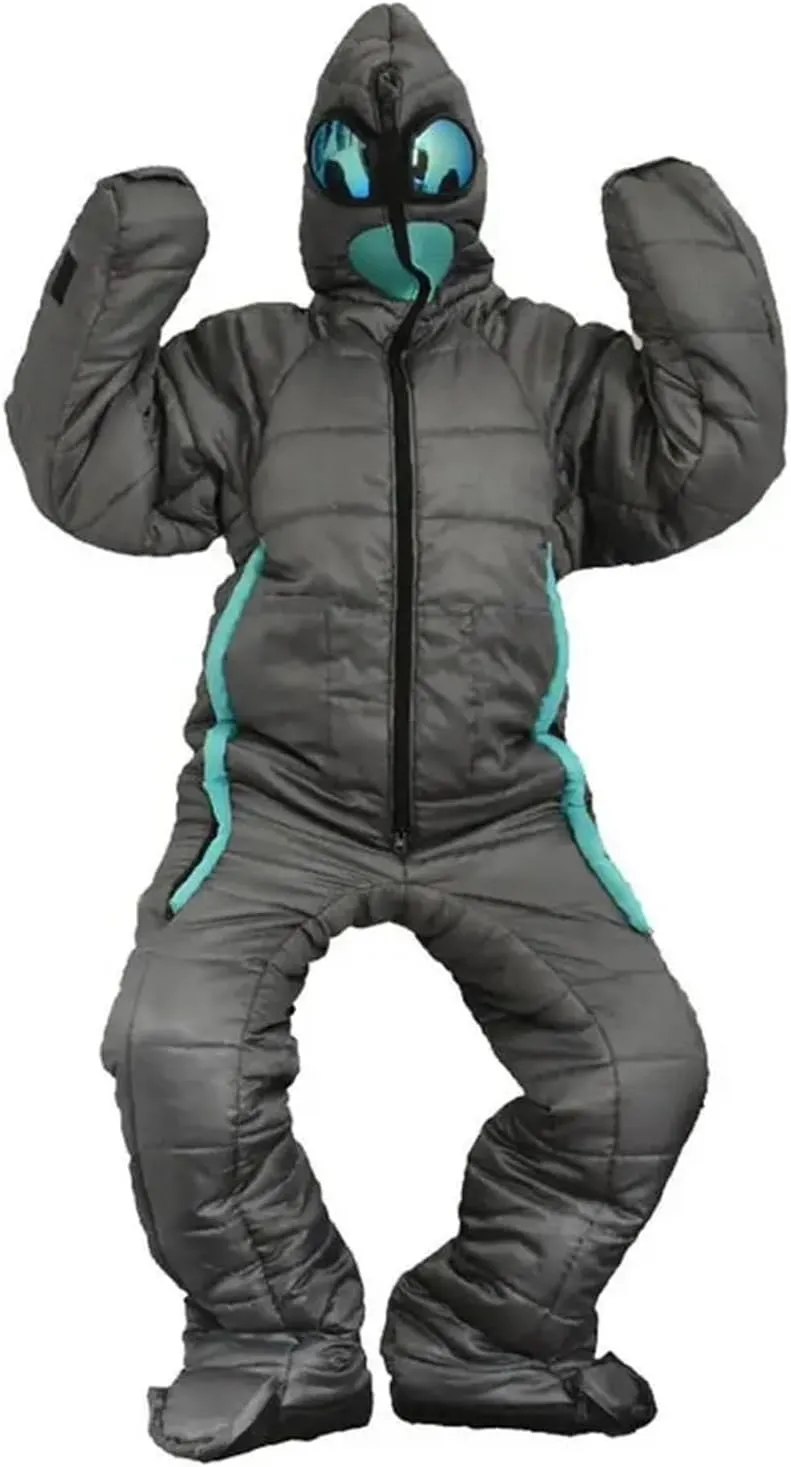 Human Sleeping Bag Sleeping Bag for Adult Unisex's Full Body Alien Sleeping Pouch Arms and Legs Travel Outdoor Hiking