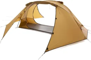 HXBER 1 Person Tent Lightweight Backpacking Tent Double-Layer Can Use with Elevated Sleeping Platform Camp Bed for 4 Season