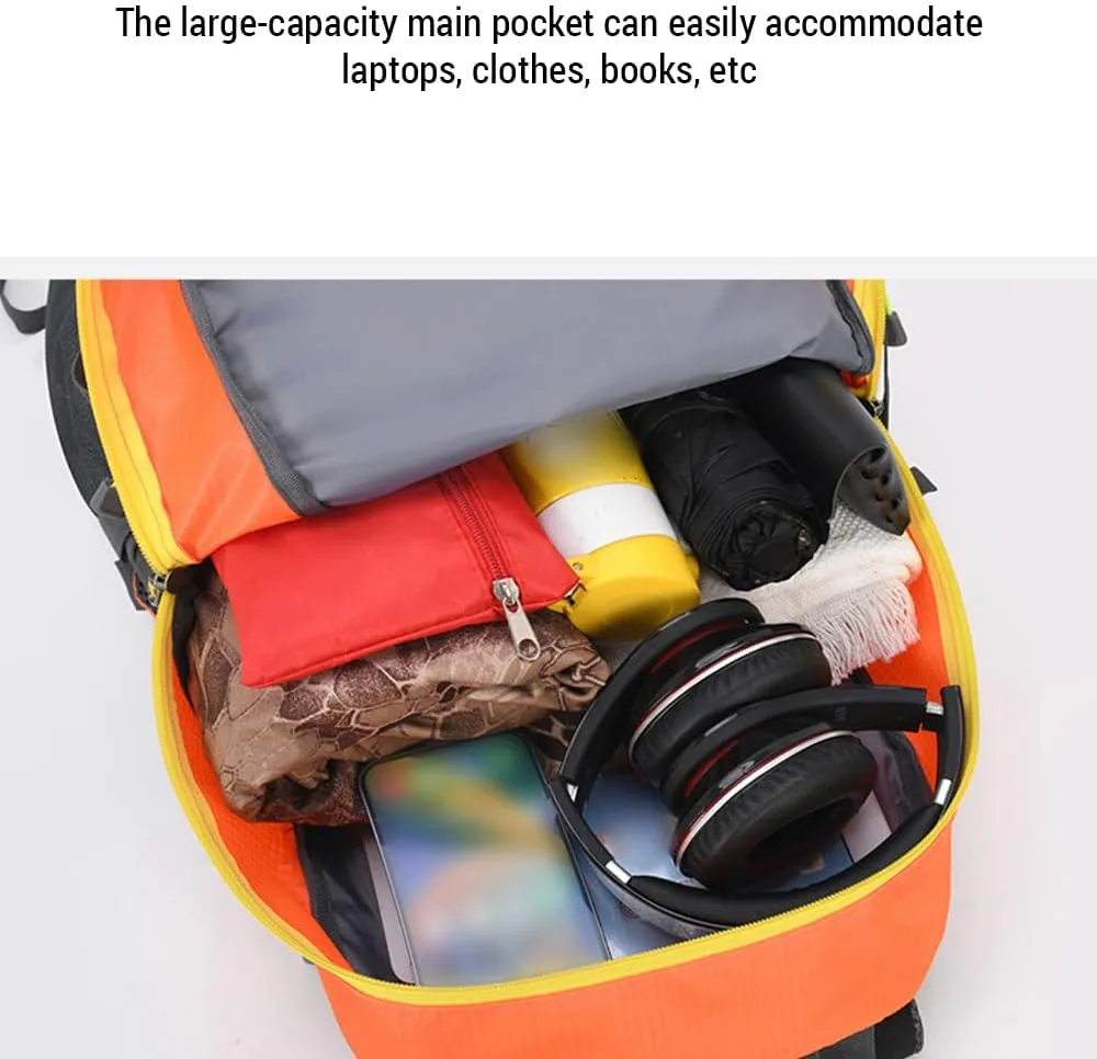 HXBER Hiking Backpack 40L Waterproof Outdoor Travel Daypack Camping Backpack for Women Men