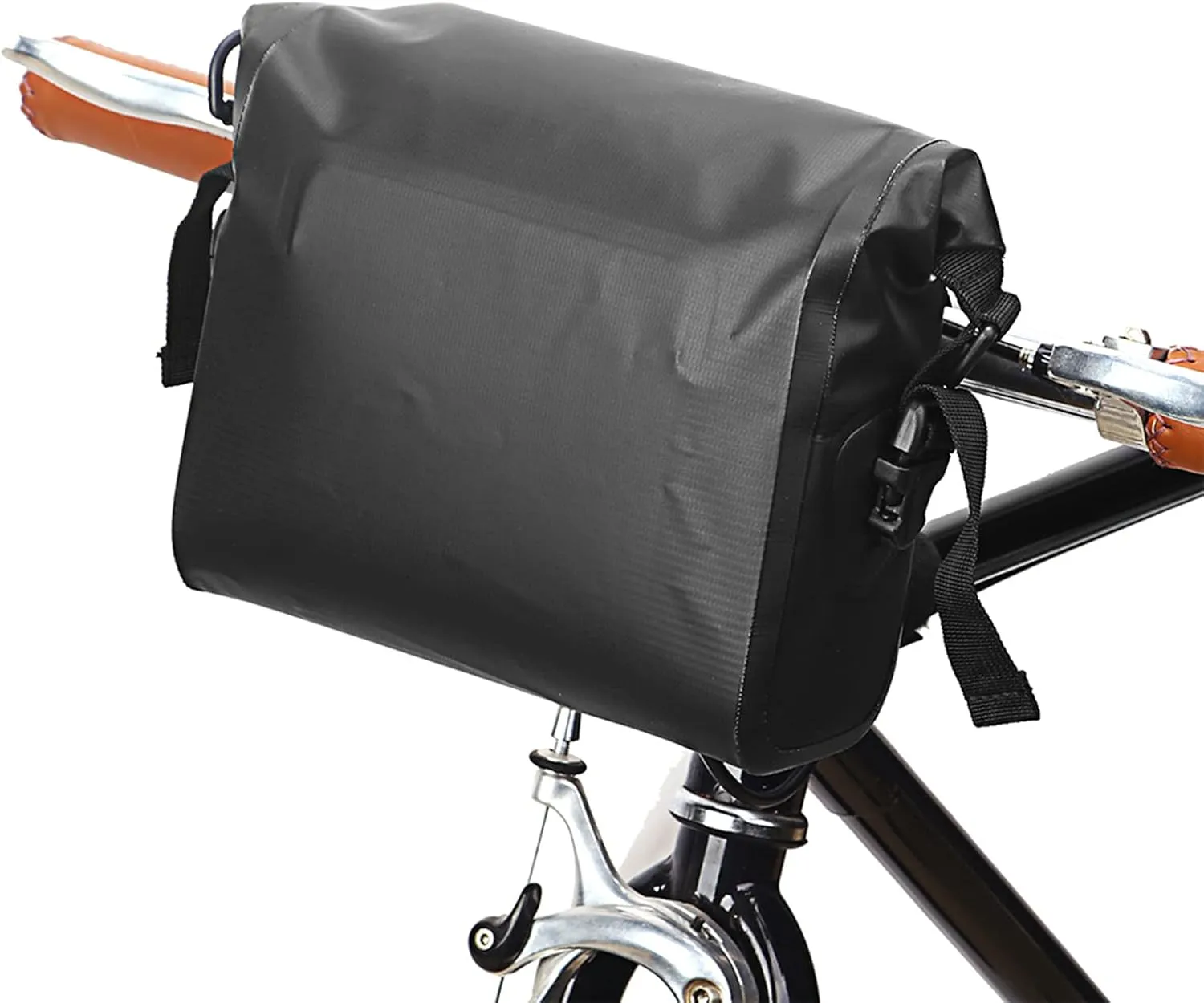 HXBER Waterproof Bike Handlebar Bag Roll-top Cycle Handlebar Bag for Mountain Bikes Electric Bike Scooter