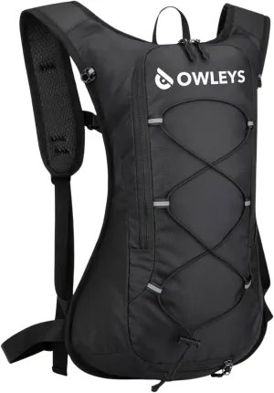 Hydration Backpack – Lightweight Waterproof Hydration Pack | 2L Water Bladder | Running & Cycling Backpack for Men & Women | Hiking & Festival Essential – Black