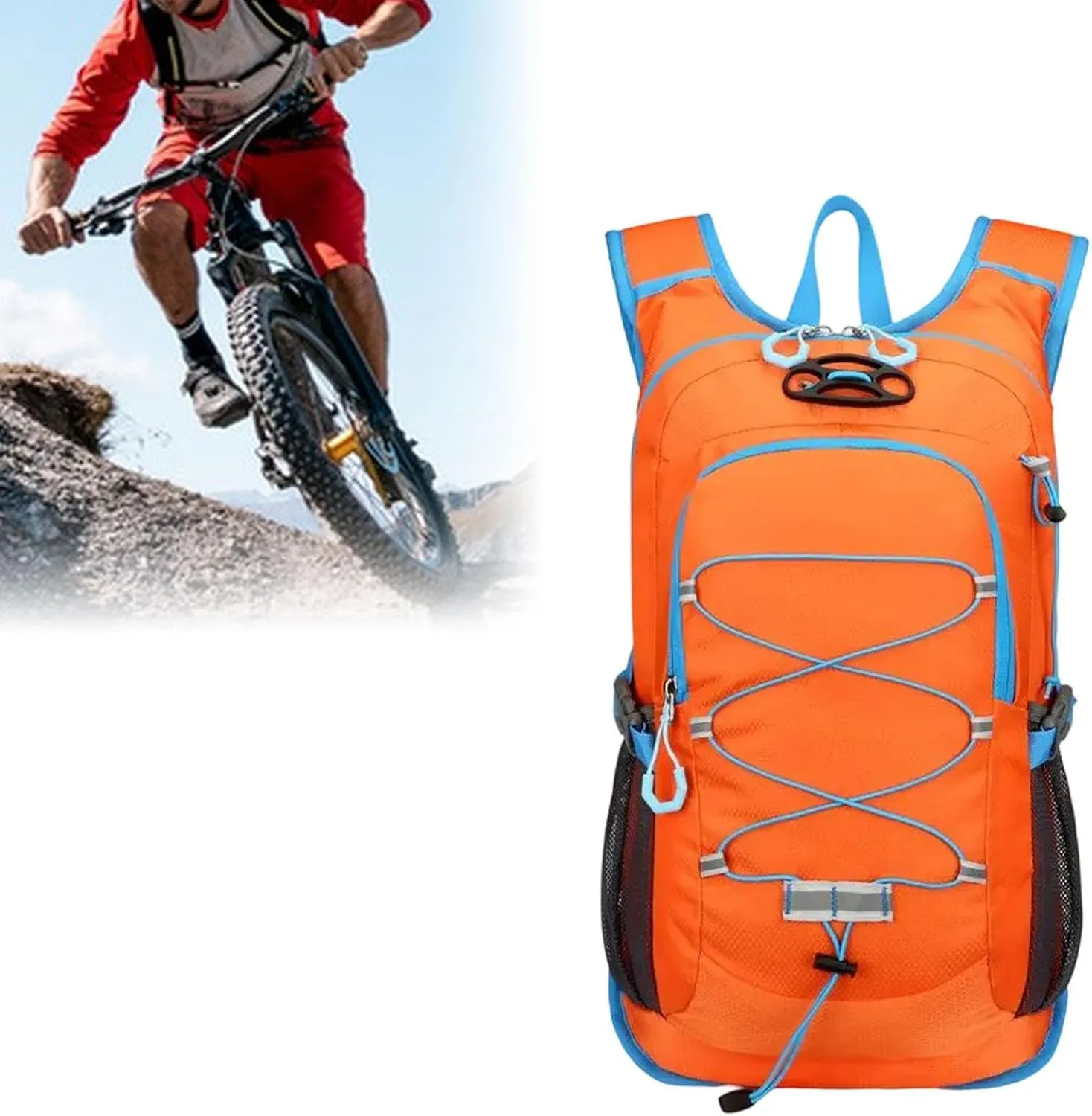Hydration Pack Hiking Rucksack Daypack Sports Lightweight Knapsack Hydration Backpack Running Backpack for Biking Backpacking