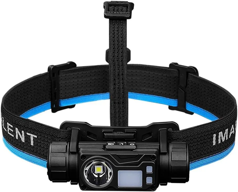 IMALENT HT50 Rechargeable Headlamp, 3000 Lumen Lightweight Flashlight with Red Light, Super Bright Head Lamp for Camping, Outdoor, Running and Hiking