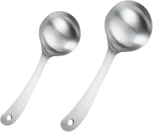 IMIKEYA Stainless Steel Rice Spoons Multipurpose Serving Spoons Safe for Meals
