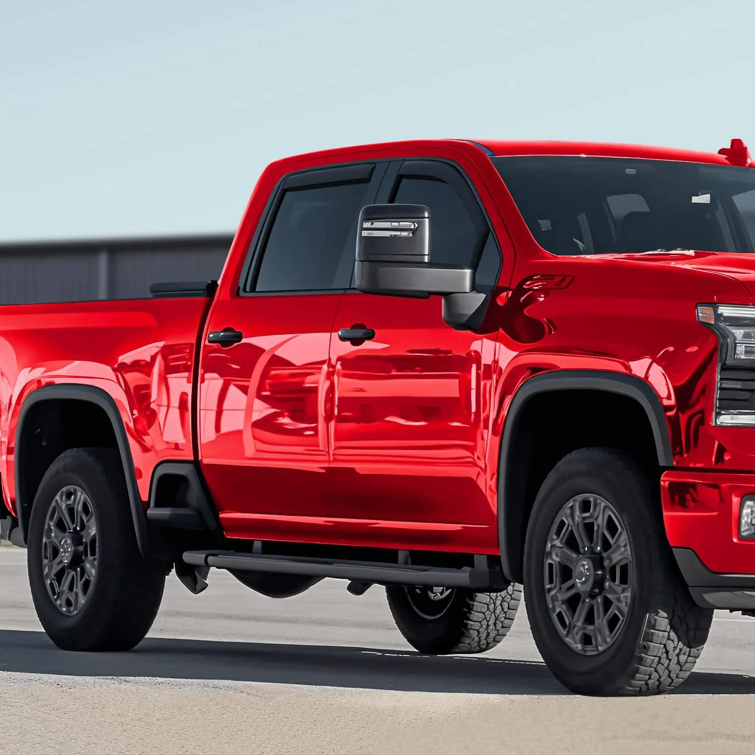 in-Channel Extra Durable Rain Guards for Chevrolet (Chevy) Silverado/GMC Sierra 2500HD/3500HD 2020-2025 Crew Cab, Window Deflectors, Vent Window Visors, 4 Pieces - 200298