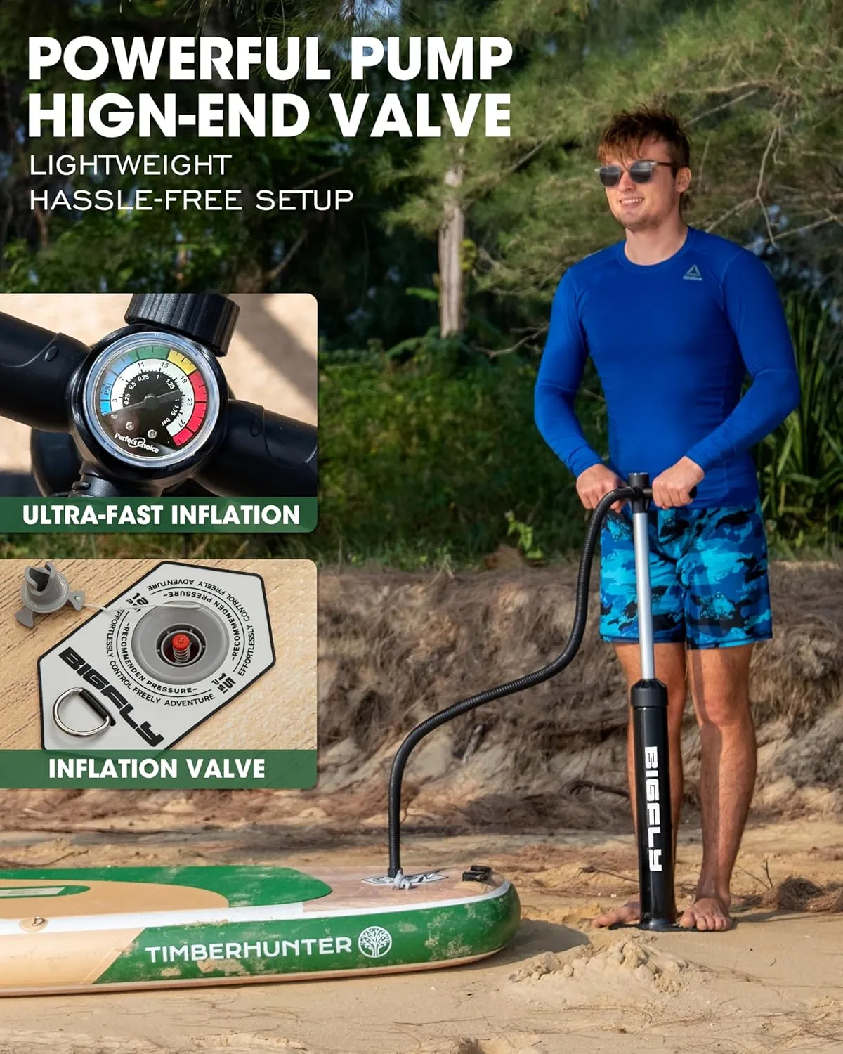 Inflatable Stand Up Paddle Board 11’*34”*6”, Blow Up Paddle Board for Adults,with Detachable Fins, Pump, Floating Paddle, Safety Leash,Backpack