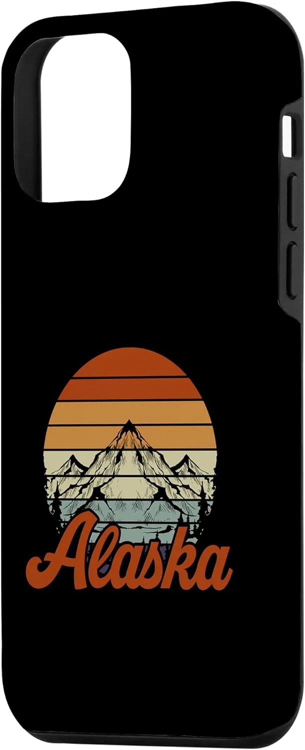 iPhone 12 mini Wilderness Camping Wildlife Mountain Hiking Retro Alaska Case