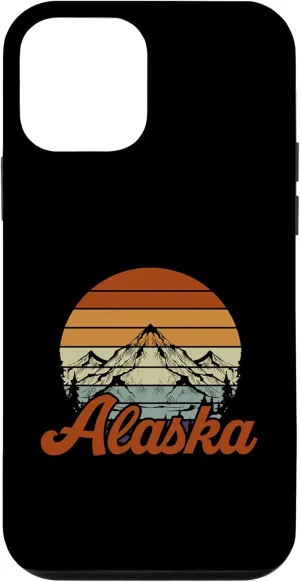 iPhone 12 mini Wilderness Camping Wildlife Mountain Hiking Retro Alaska Case