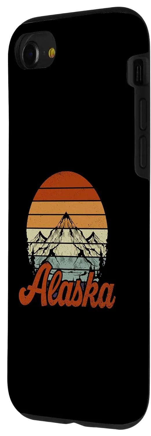 iPhone SE (2020) / 7 / 8 Retro Wildlife Camping Wilderness Mountain Hiking Alaska Case