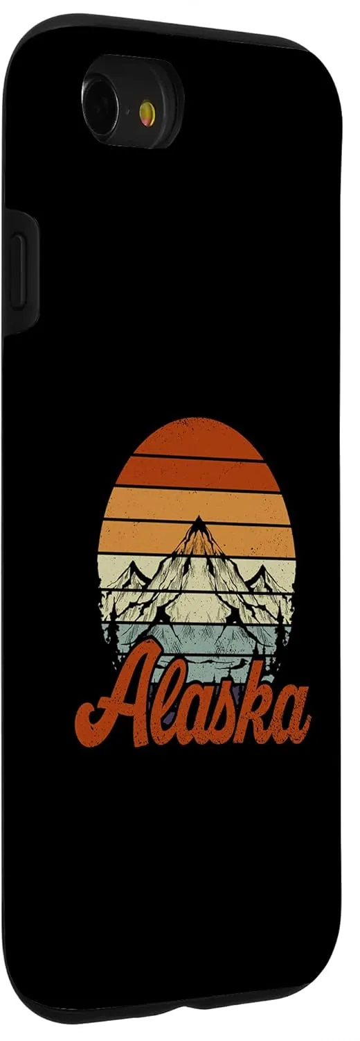 iPhone SE (2020) / 7 / 8 Retro Wildlife Camping Wilderness Mountain Hiking Alaska Case